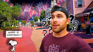 SLOW July 4th At Disney World.. Great LOW Crowds Day, Special Magic Kingdom Fireworks!