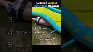 Ranking Funniest Water Slide Moments #shorts #funny #water
