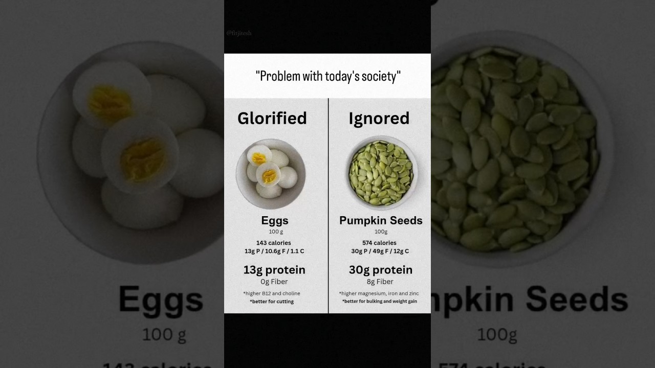 Difference eggs vs pumpkin seeds