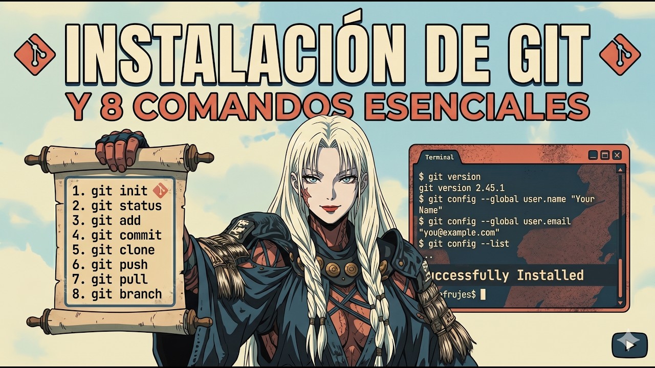 Instalacion de Git en windows y 8 comandos escenciales - YouTube