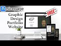 Graphic Designer's Resume Portfolio Website with Nicepage (no coding)