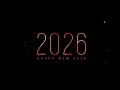 Happy New Year 2026 Red &amp; Black