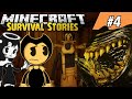 BENDY HUNTS FOR SCARY MONSTERS! || Minecraft Survival Episode 4