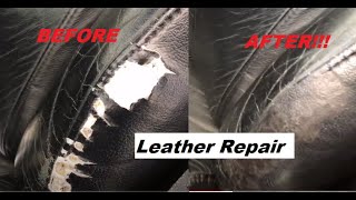 Repairing Corvette leather car seat using 3M repair kit  it's a miracle!