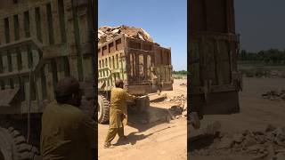 Rock Unloading Rock Truck Stone Crushing Machine working #stonecrushing #rockcrushing #stonecrusher