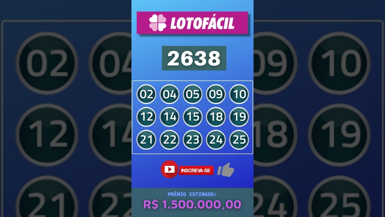 RESULTADO LOTOFACIL SORTEIO 2638 DO DIA 11/10/2022 – #shorts