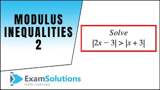 Download lagu Modulus Inequalities 2 ExamSolutions Modulus Inequalities 2 ExamSolutions