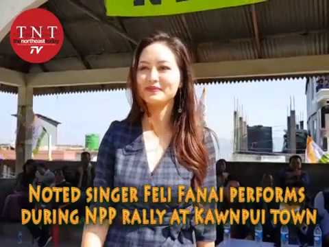 Mizo singers woo crowd during NPP rally in Mizoram