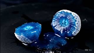 Slicing Through Frozen Blue Strawberry | Ultra Satisfying ASMR #ai #aiart #asmrsounds #asmr #aiasmr