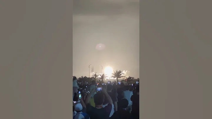 網友鏡頭下天舟六號貨運飛船升空 ，“宛如黑夜裡的太陽” - 天天要聞