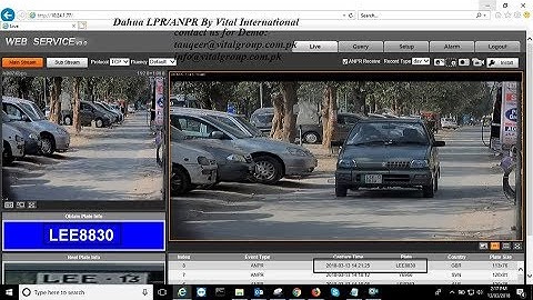 Dahua ANPR/LPR camera demo BY Vital International