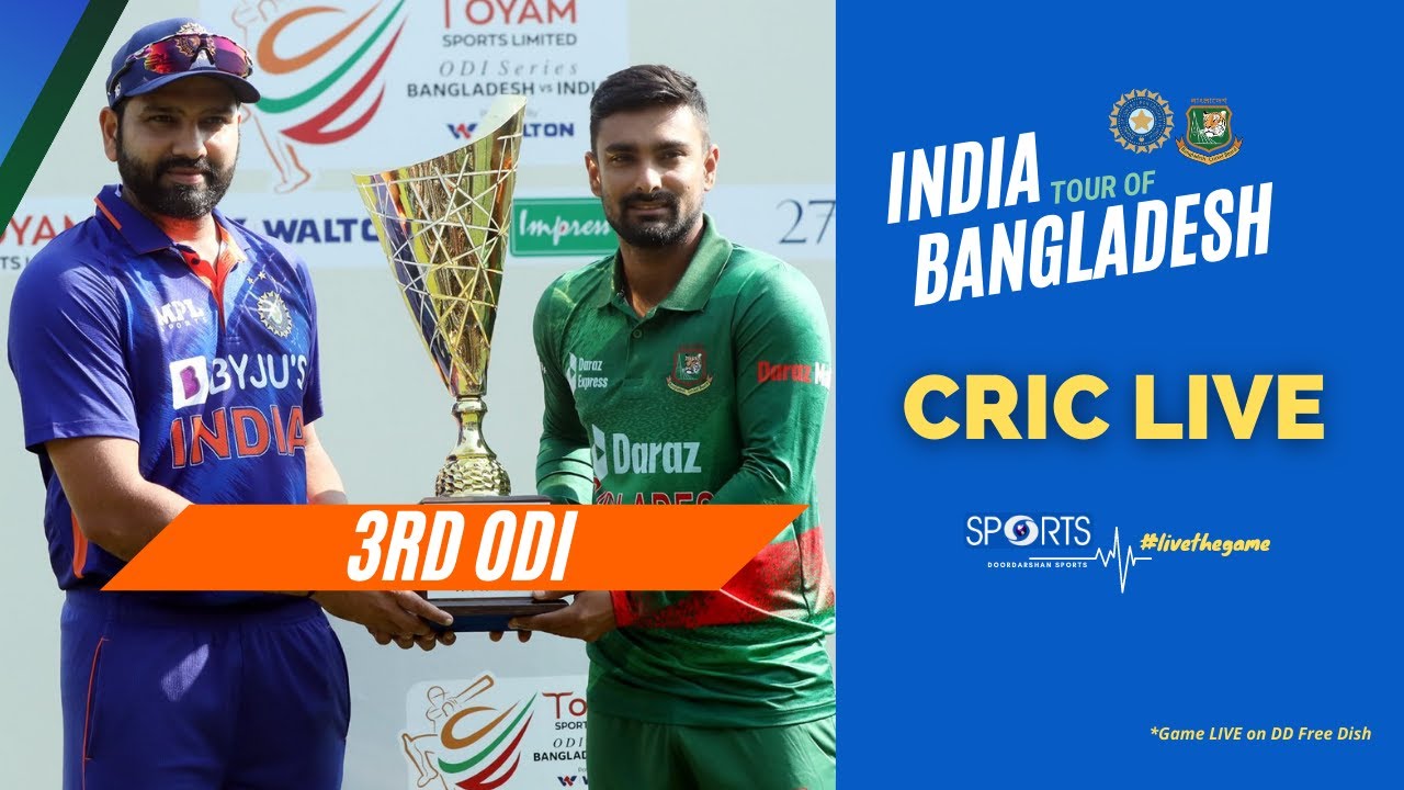 CricLIVE - India vs Bangladesh, 3rd ODI Match Preview Doordarshan Sports