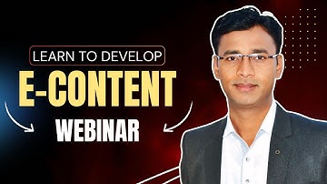 How to Develop e-Content: You need to watch just one video