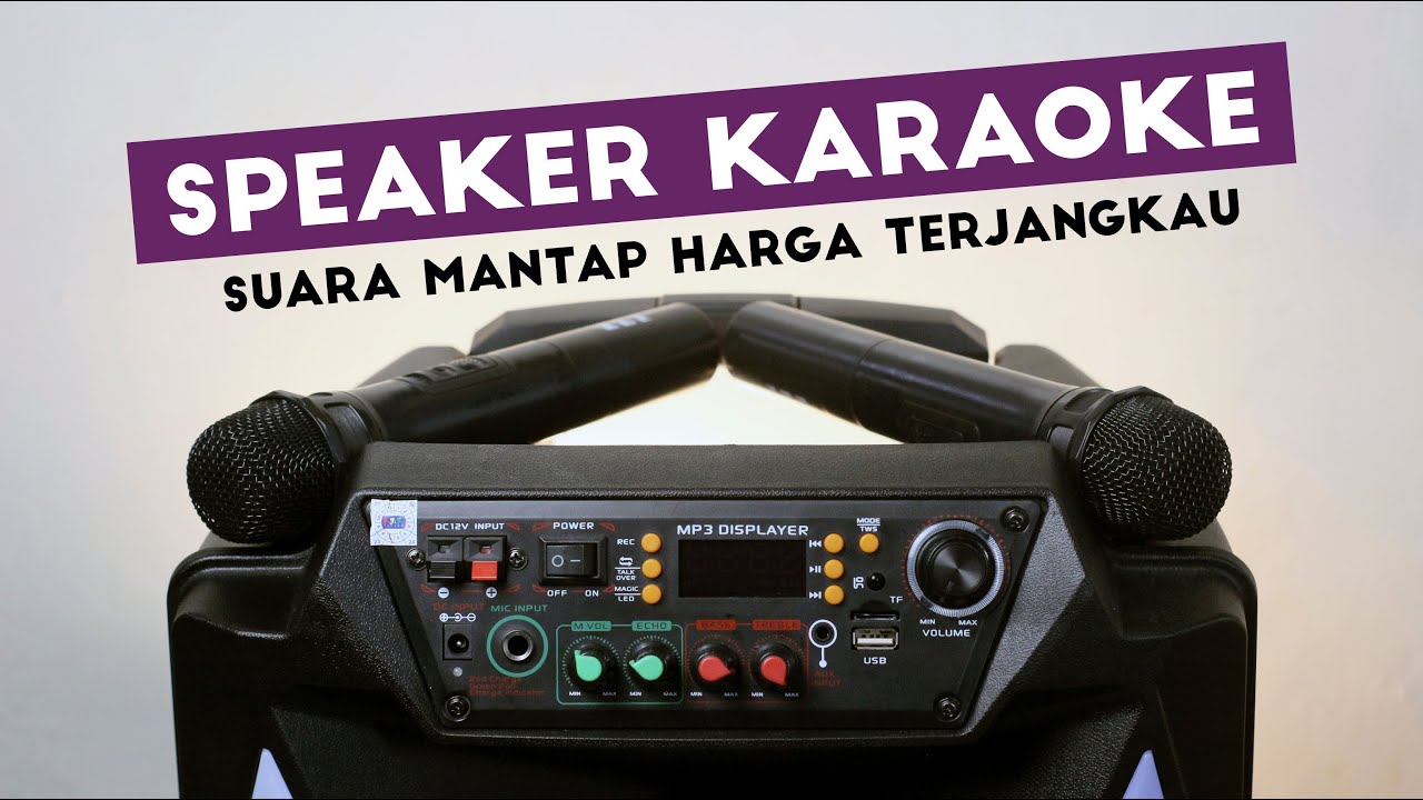 Speaker Karaoke Terbaik Harga Murah Untuk di Rumah 2 Mic🎤 Review
