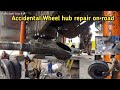 Rear wheel hub broken on road I repairing full video