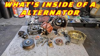 WHAT'S INSIDE A CAR ALTERNATOR? LET'S TEAR IT DOWN AND SEE WHAT'S INSIDE!