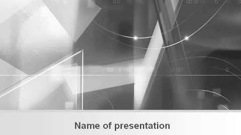 Abstract Geometry In Gray PowerPoint Template by PoweredTemplate.com