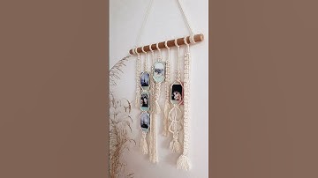 ✨ Polaroid Macrame Photo Frames ✨ #macrame #polaroid #shorts