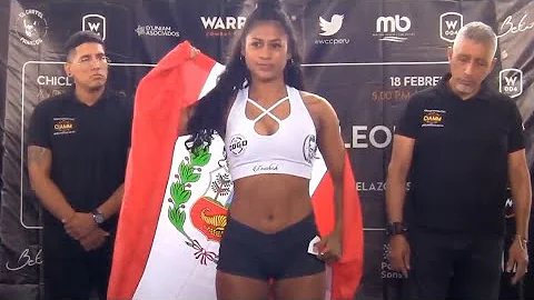 Naomi Flores vs. Andrea Velasquez - Weigh-in Face-...