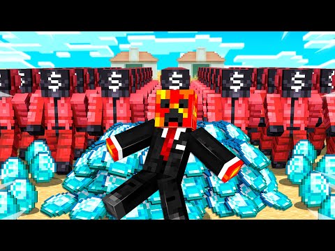 Surviving Millionaire ONLY Squid Game In Minecraft