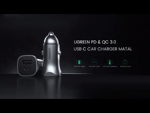 One Car Charger Fits ALL | UGREEN 18W USB C and USB A Dual Ports Metal Mini Car Adapter