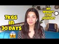 How i lost 7kgs in 30days 