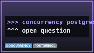 Full PostgreSQL - If I run multiple queries concurrently, under what circumstances would I see a... Guide