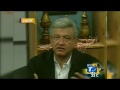 Entrevista AMLO en Telediario