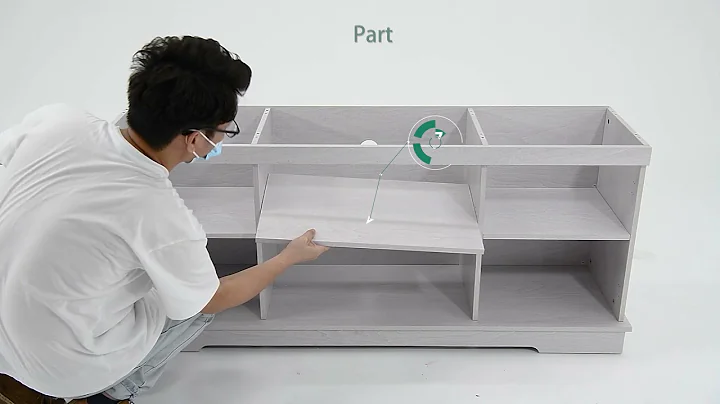 YITAHOME #TVStand White Grey X Door Installation Tips | Rustic TV Media Console | Storage TV Cabinet