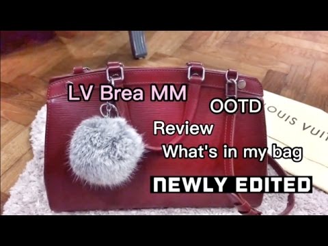 Louis Vuitton Brea MM / 3 Yr Wear & Tear + What's in my bag + OOTD