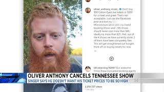 Oliver Anthony cancels Tennessee show