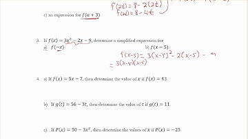 Math 10C - 4.8 Function Notation