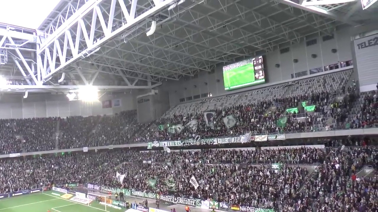 Alexander Skarsgård Gets the Hammarby crowd going!