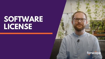 What is a software license and what types are available?