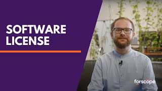 What is a software license and what types are available?