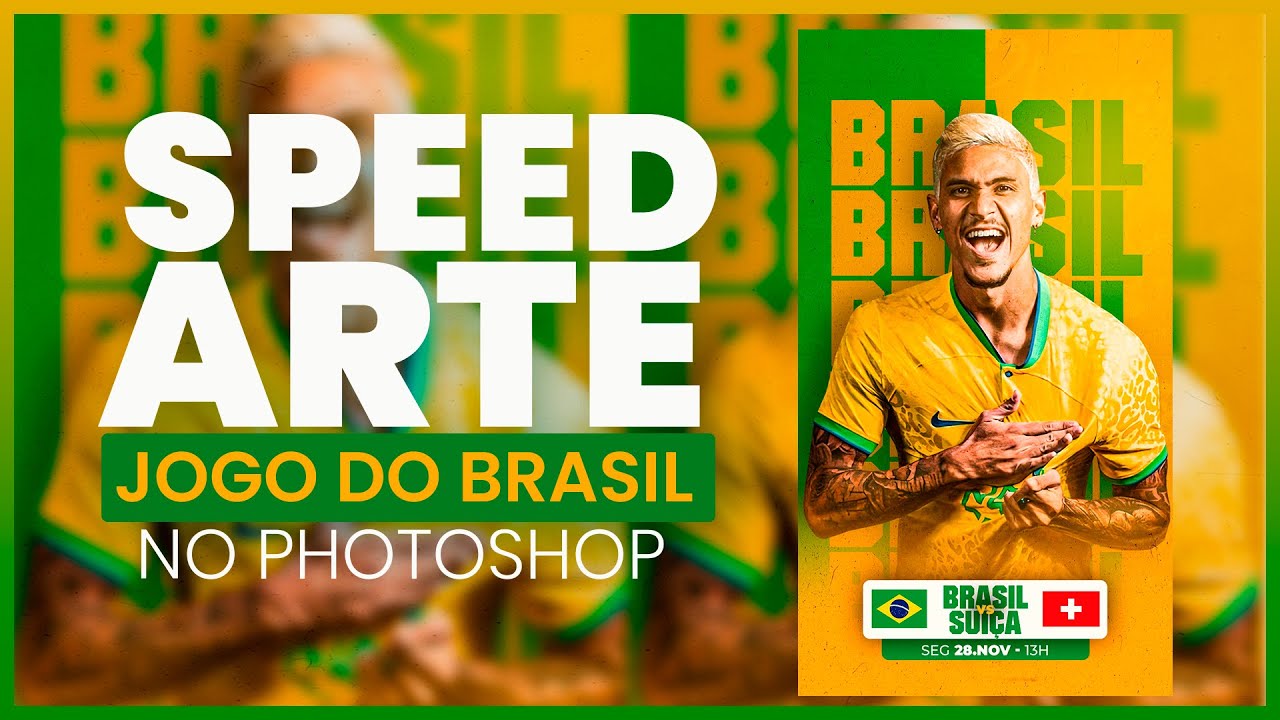 Jogo Brasil x Suiça Copa do Mundo Futebol Social Media PSD