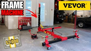 TAKING DELIVERY OF A NEW FRAME MACHINE FOR UNDER $2,000! VEVOR AUTO BODY FRAME STRAIGHTENER REVIEW…