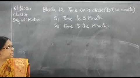 Date: 6/11/2002 Class: 4  Subject: Maths  Block 12 Time on a clock  S1  S2