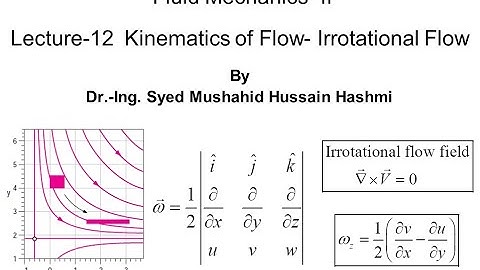 Fluid Mechanics | Lecture 12 | Kinematics of flow | Irrotational flow | Vorticity | Angular Velocity