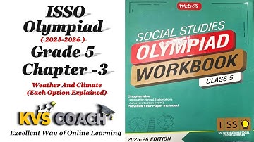 Class 5 ||ISSO OLYMPIADS 2025 || Chapter 3 || Weather And Climate || #olympiads #class5 #isso #ISSO