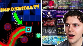 Celebrity Exploring The IMPOSSIBLE LEVELS LIST | Geometry Dash Net Worth