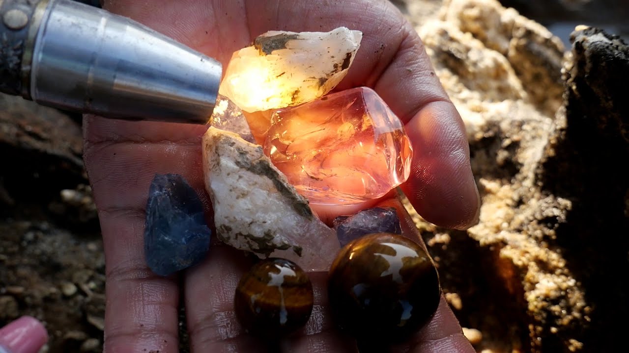 This ordinary gray rock contains hidden crystals. If you see it, smash it immediately