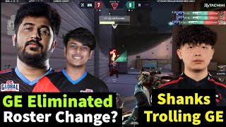 Lightningfast And Rushi Sir on GE Elimination, Roster Change? | Shanks Trolling 🤔