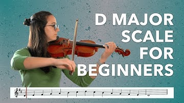 D Major Scale  - 1 Octave | Violin | Preparatory level