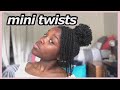 How To Style Mini Twists on Natural 4B/4C Hair -Roommate Does My Voice Over | Nesianni