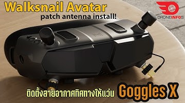 Walksnail Avatar Goggles X Patch Antenna Install Guide