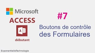 Formation Access #7: Les Boutons de contrôle des Formulaire (Boutons de commande)