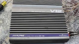Alpine Car Amplifier MRV-T500 2 Channel Bridgeable Test - YouTube