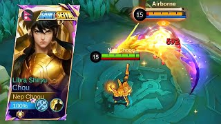 Download Lagu TOP GLOBAL CHOU INSANE GAMEPLAY AND BEST ROTATION BUILD\u0026EMBLEM| MLBB MP3