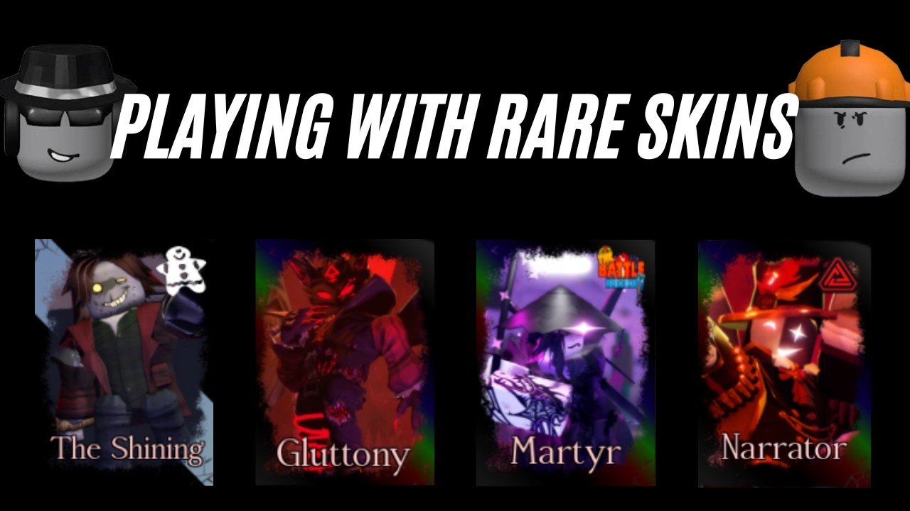 FORSAKEN PLAYING WITH RARES SKINS #roblox #game #games